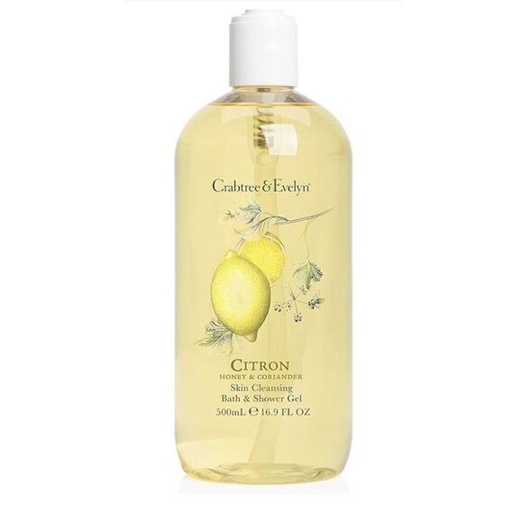 Crabtree & Evelyn CITRON HONEY CORIANDER Bath & Shower Gel Body Wash 16 oz New - Picture 1 of 4